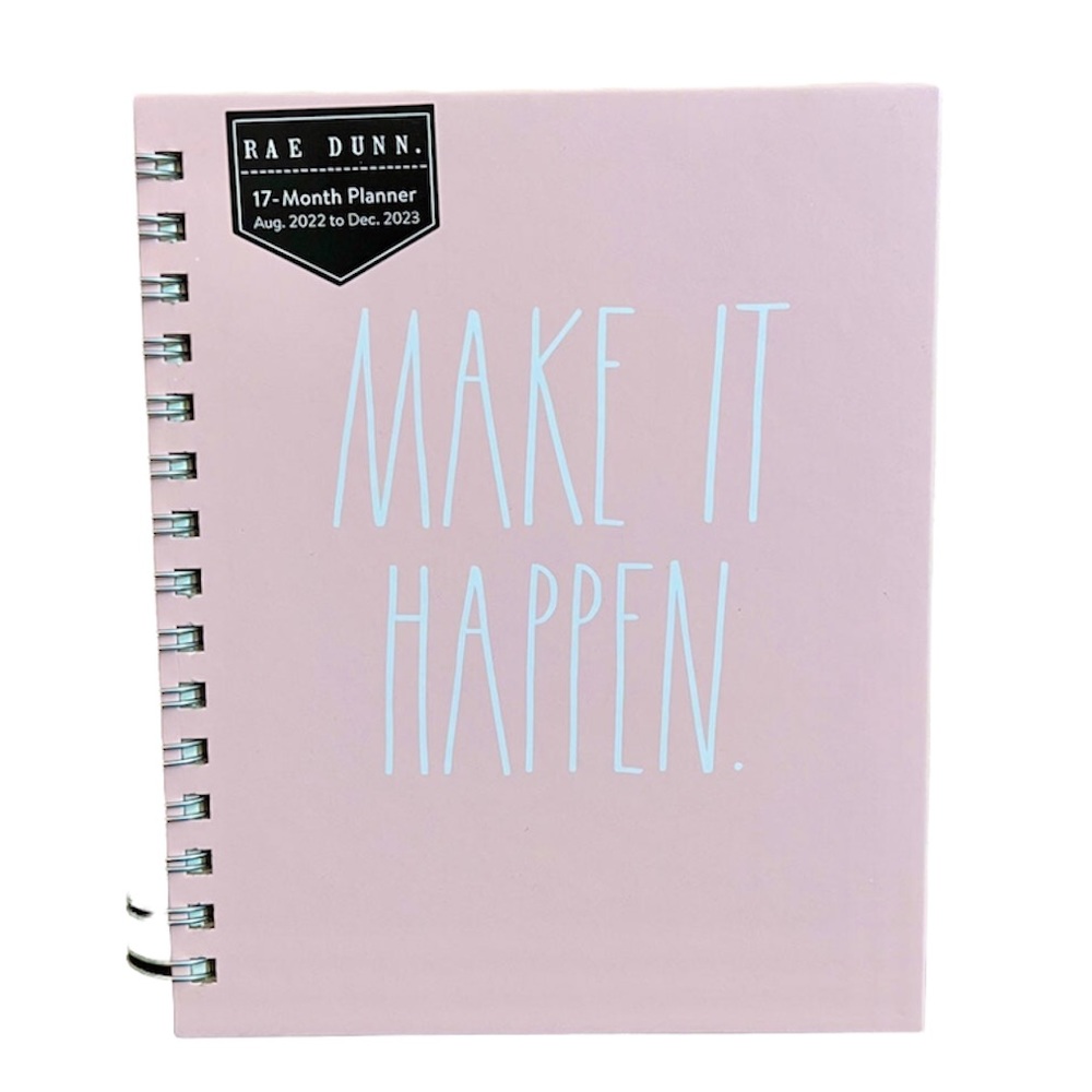 🆕 Rae Dunn MAKE IT HAPPEN Planner 2023 Pink - Picture 3 of 14